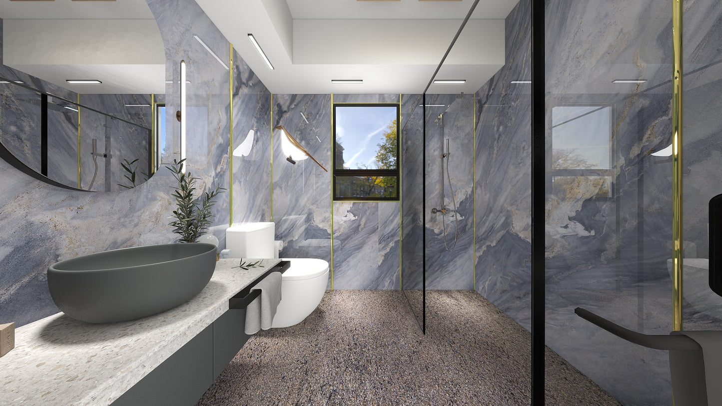 TW5070 Azure | HDB BTO Bathroom Makeover