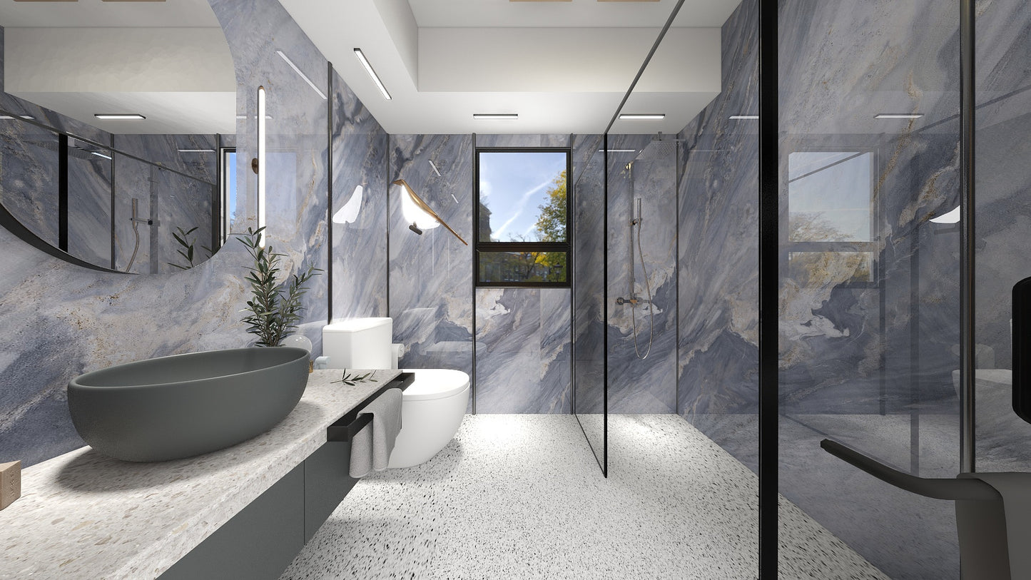 TW5070 Azure | HDB BTO Bathroom Makeover