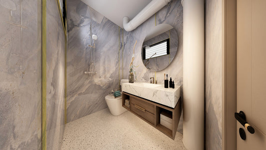 TW5070 Azure | Resale HDB Bathroom Makeover