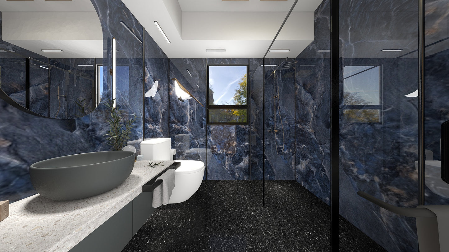 TW5080 Cerulean | HDB BTO Bathroom Makeover