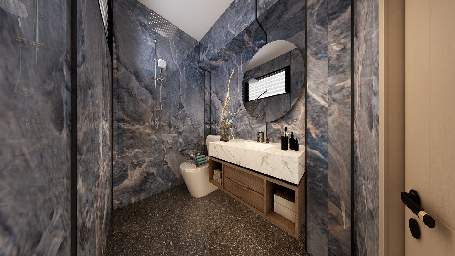 TW5080 Cerulean | Resale HDB Bathroom Makeover