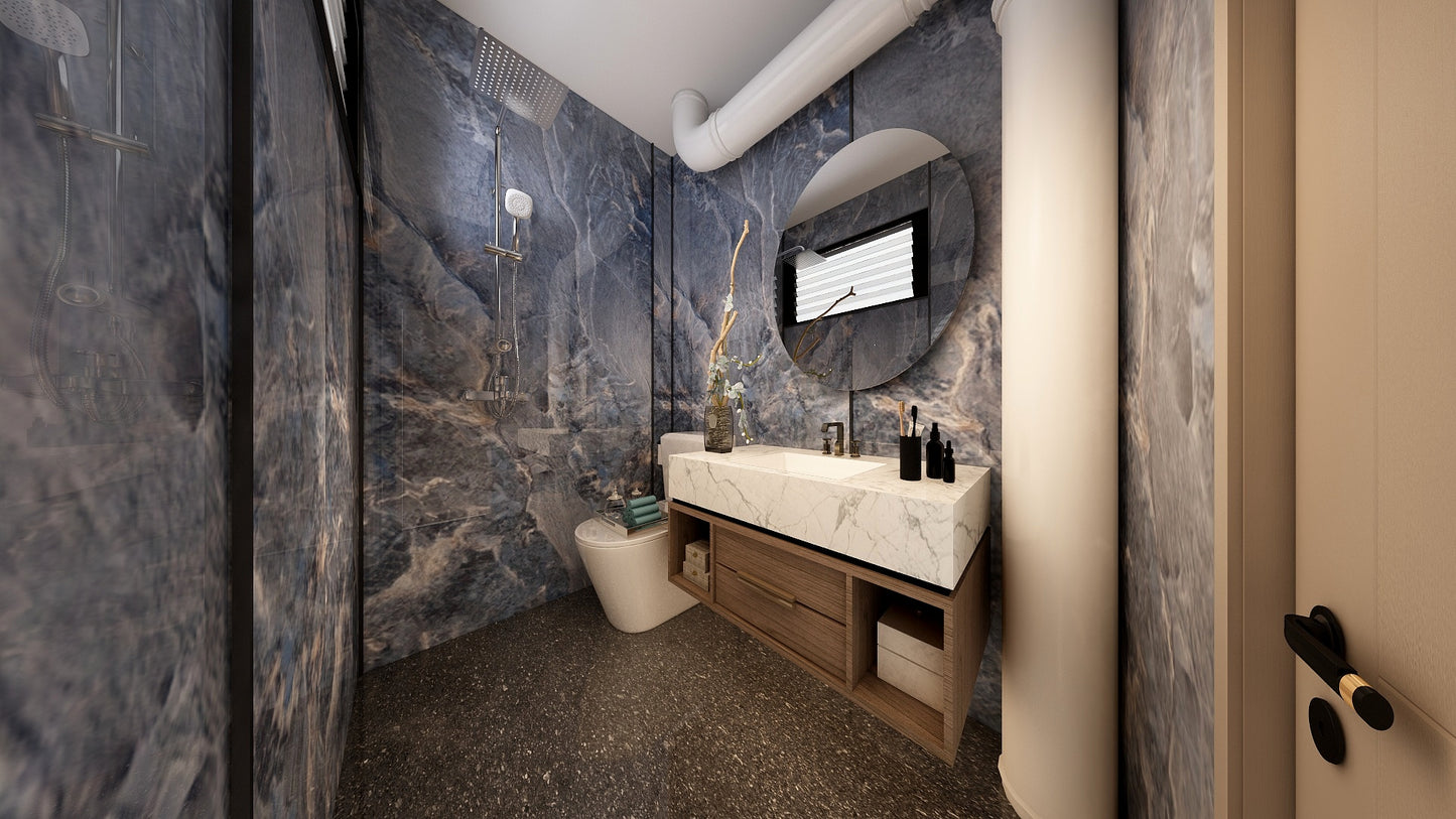 TW5080 Cerulean | Resale HDB Bathroom Makeover