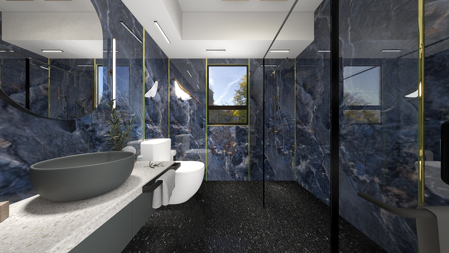 TW5080 Cerulean | HDB BTO Bathroom Makeover