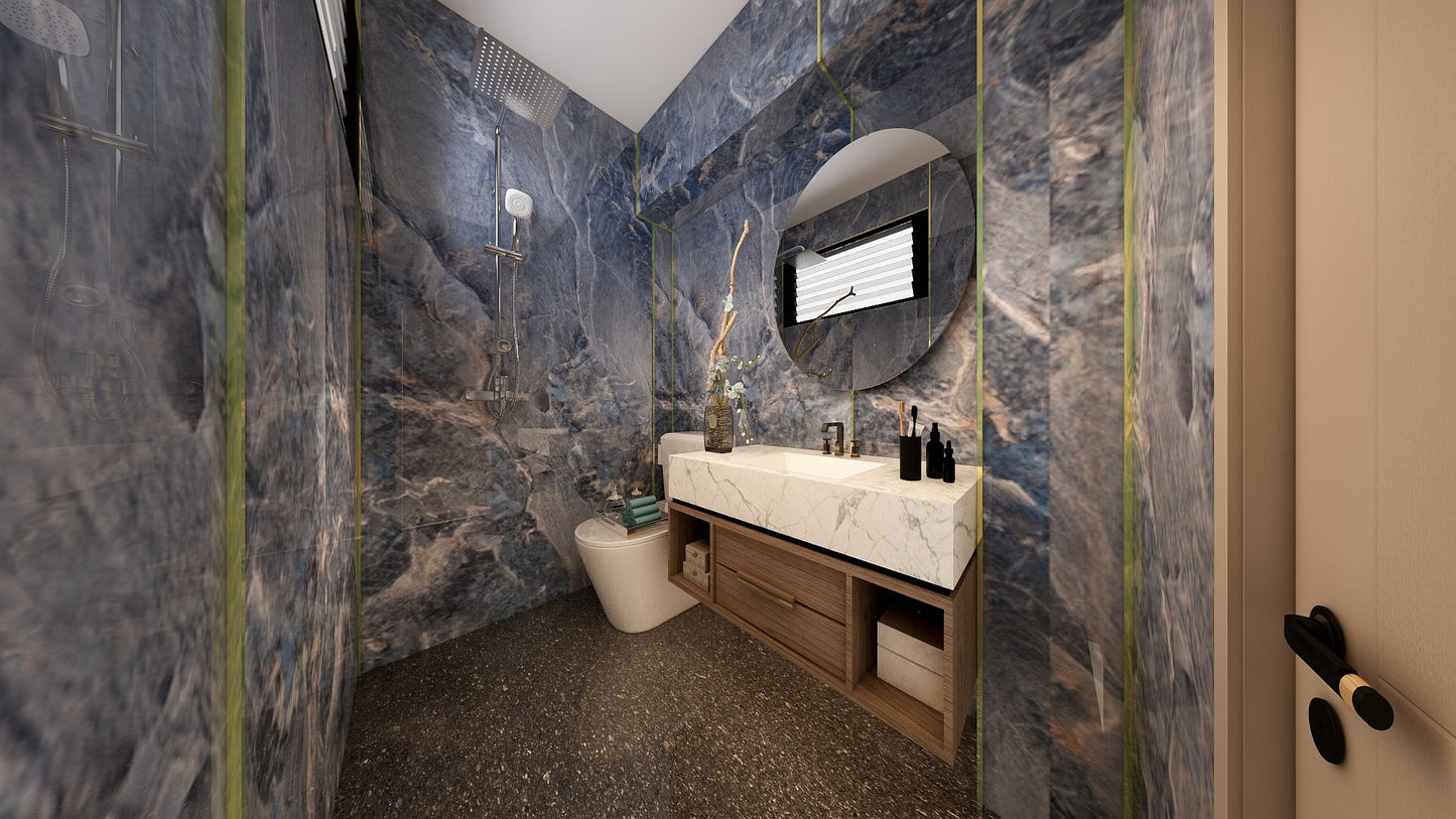TW5080 Cerulean | Resale HDB Bathroom Makeover