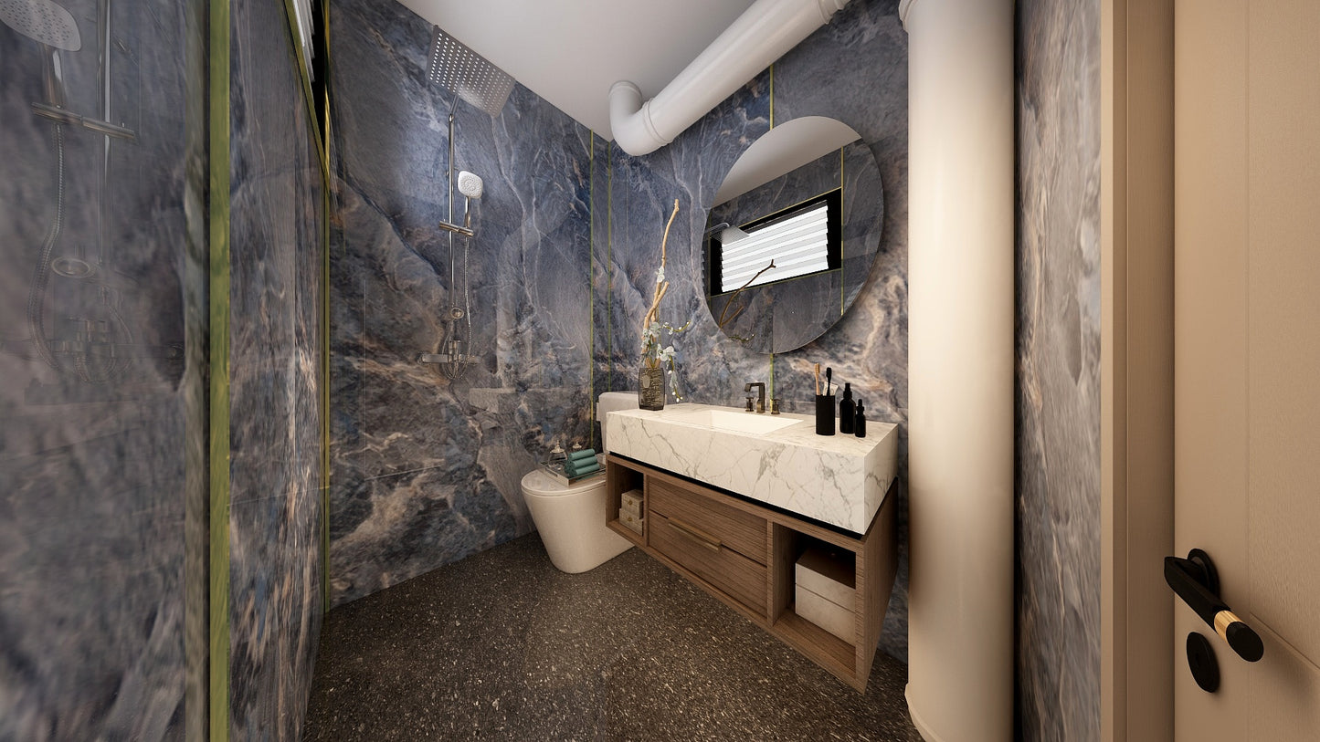 TW5080 Cerulean | Resale HDB Bathroom Makeover