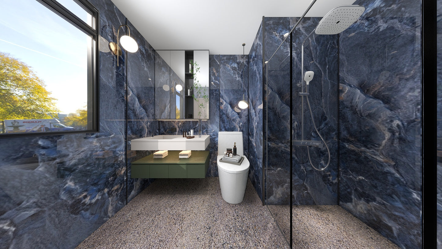 TW5080 Cerulean | Condo Bathroom Makeover