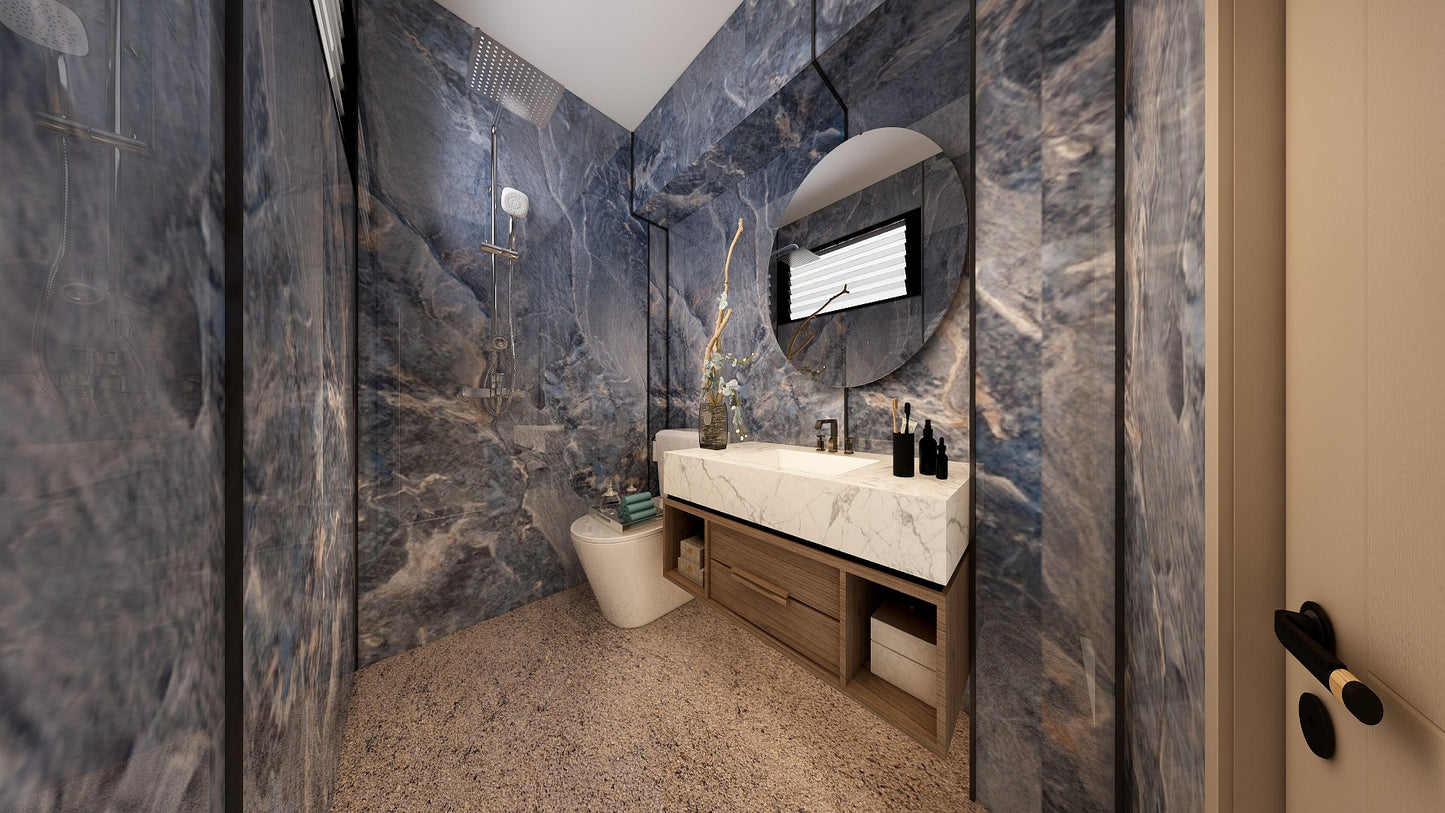 TW5080 Cerulean | Resale HDB Bathroom Makeover