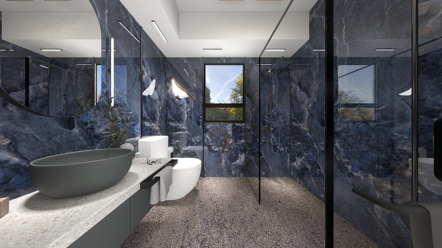 TW5080 Cerulean | HDB BTO Bathroom Makeover