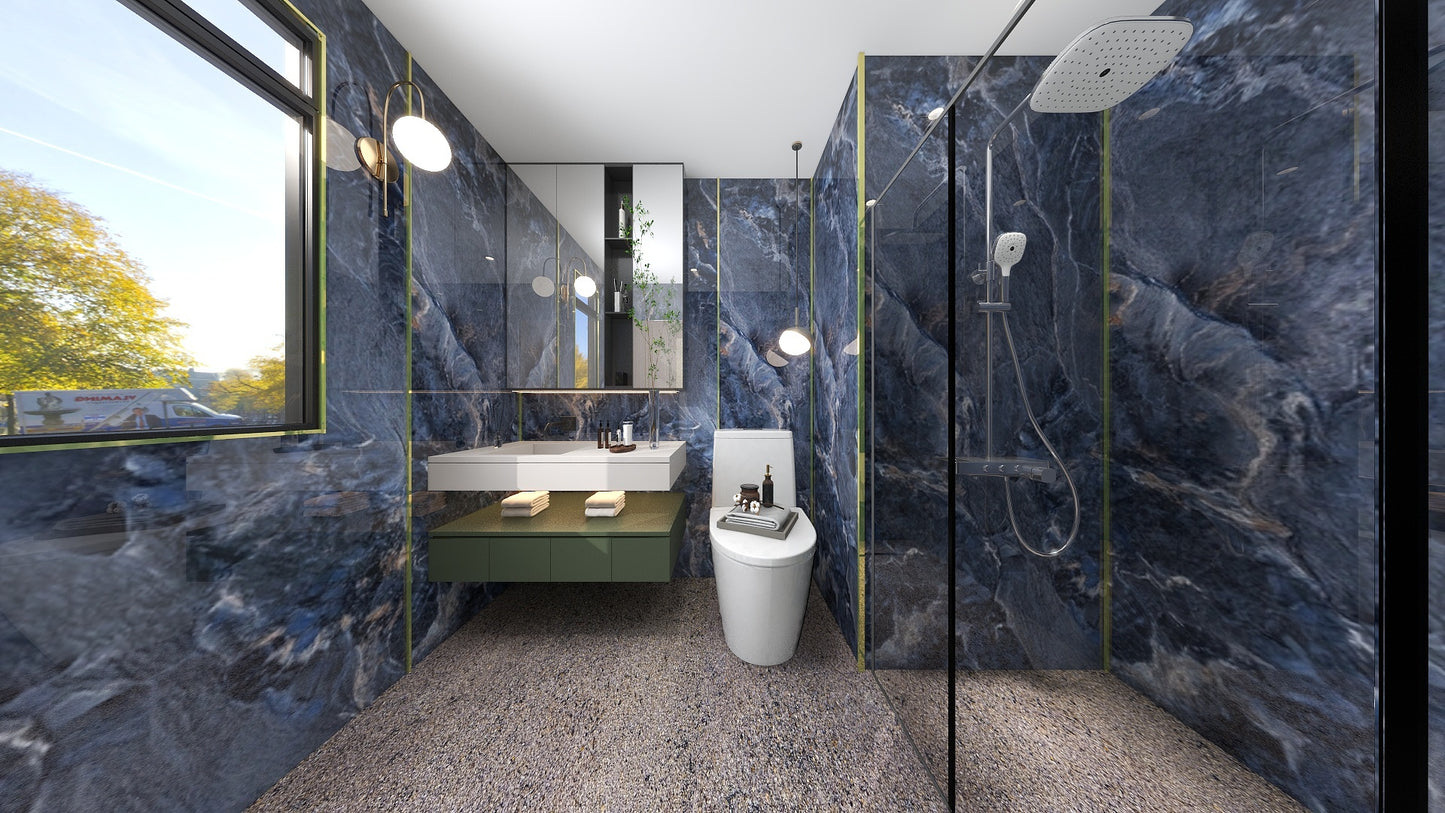 TW5080 Cerulean | Condo Bathroom Makeover