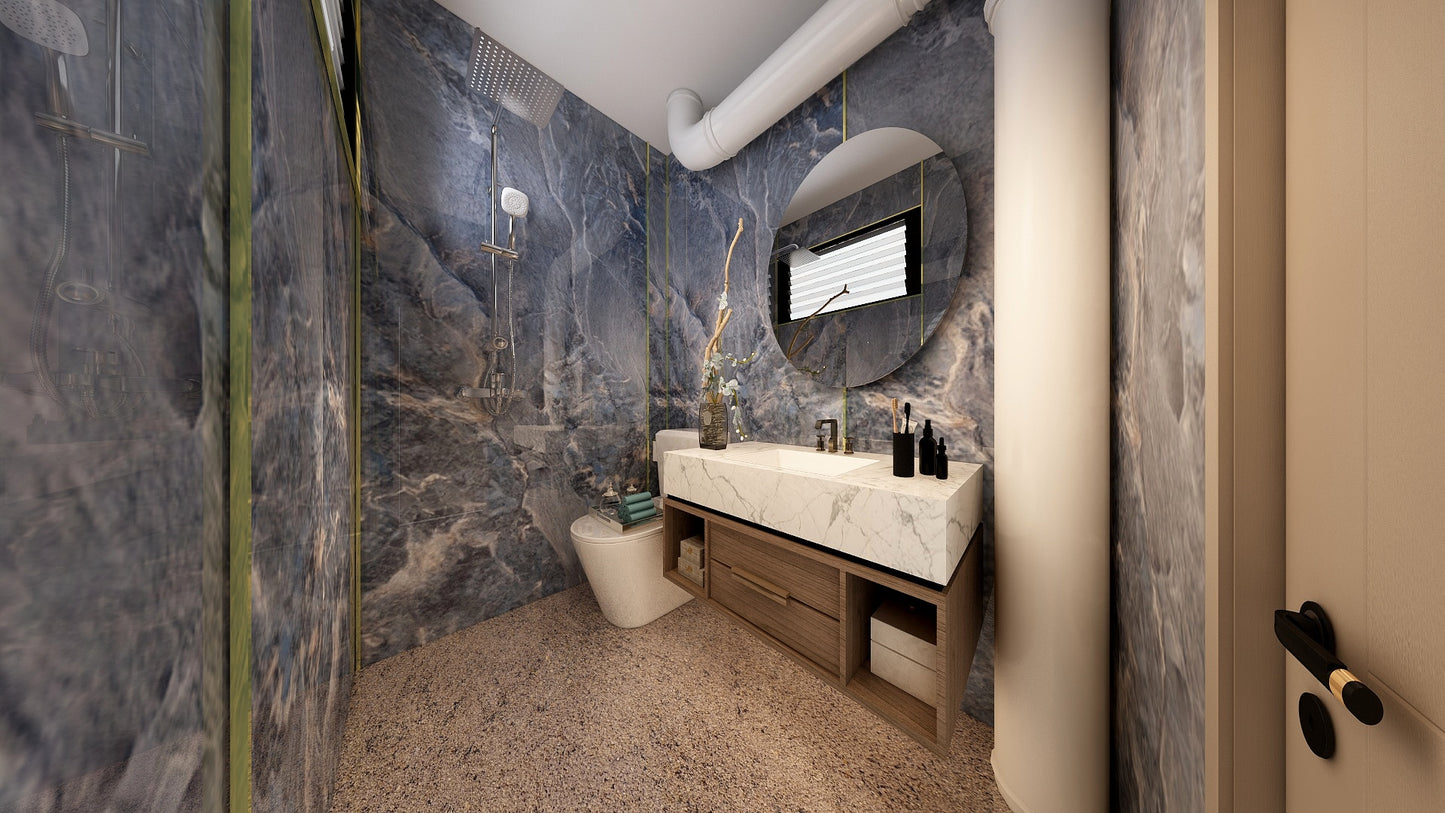 TW5080 Cerulean | Resale HDB Bathroom Makeover