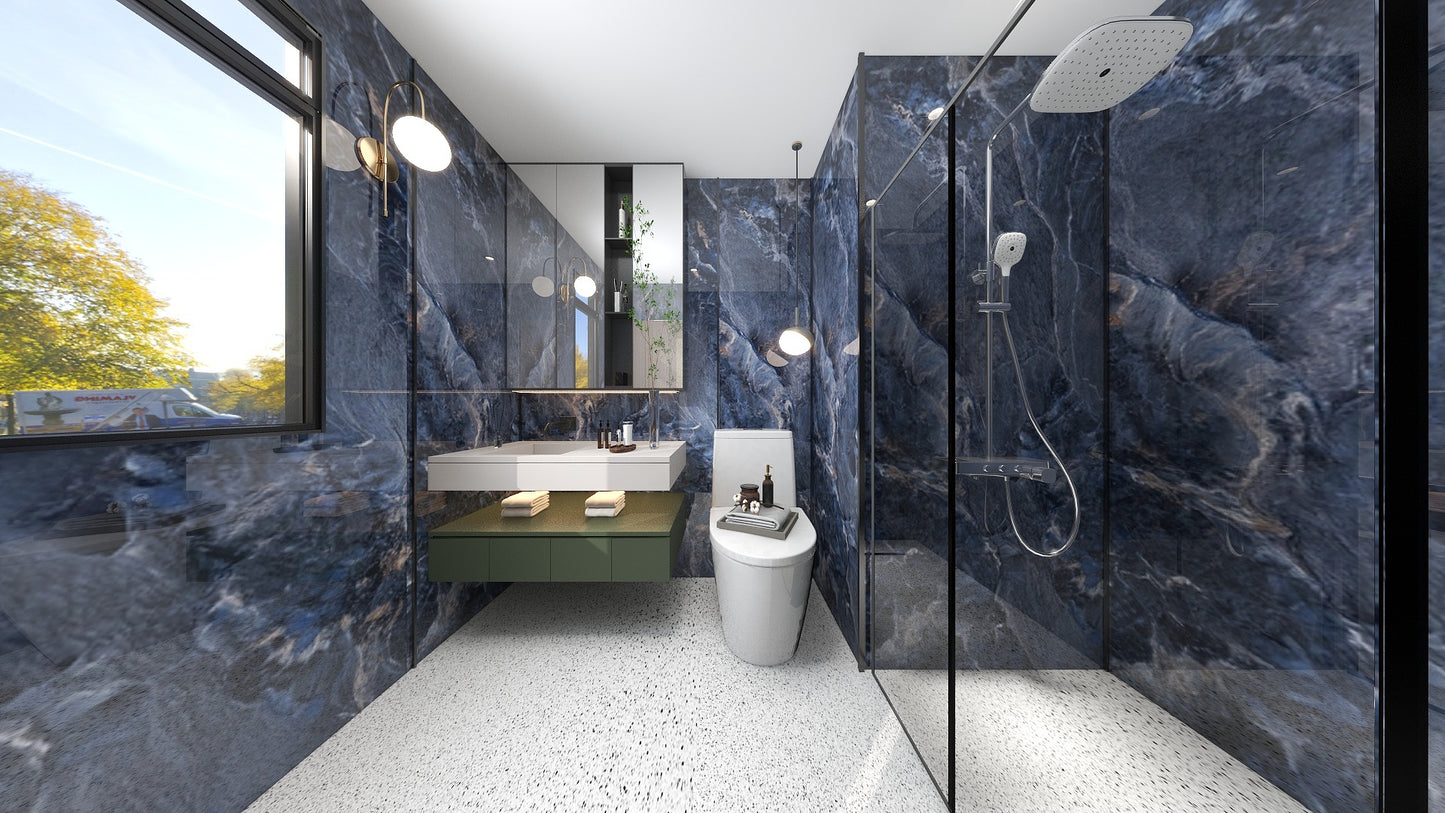 TW5080 Cerulean | Condo Bathroom Makeover