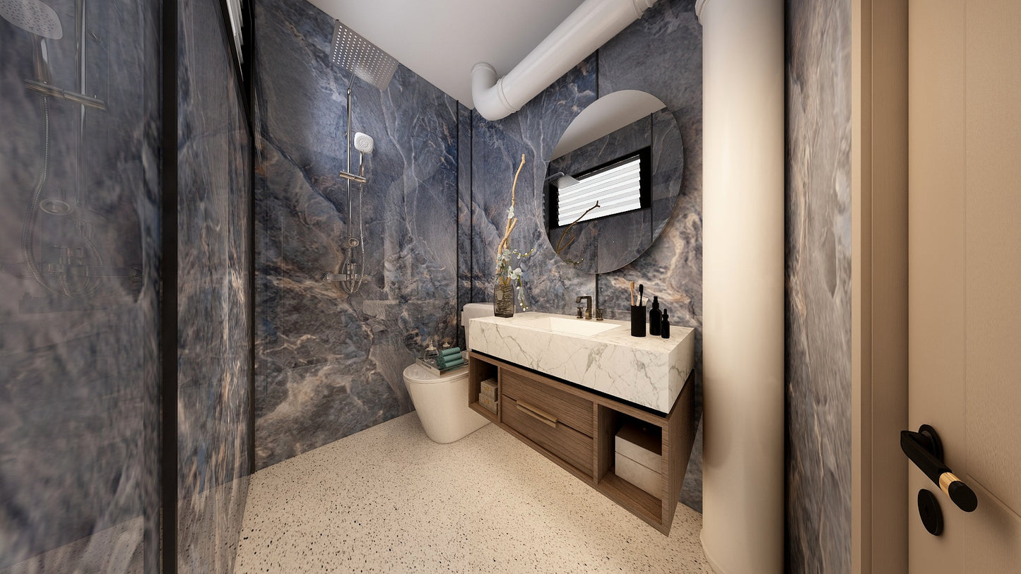 TW5080 Cerulean | Resale HDB Bathroom Makeover