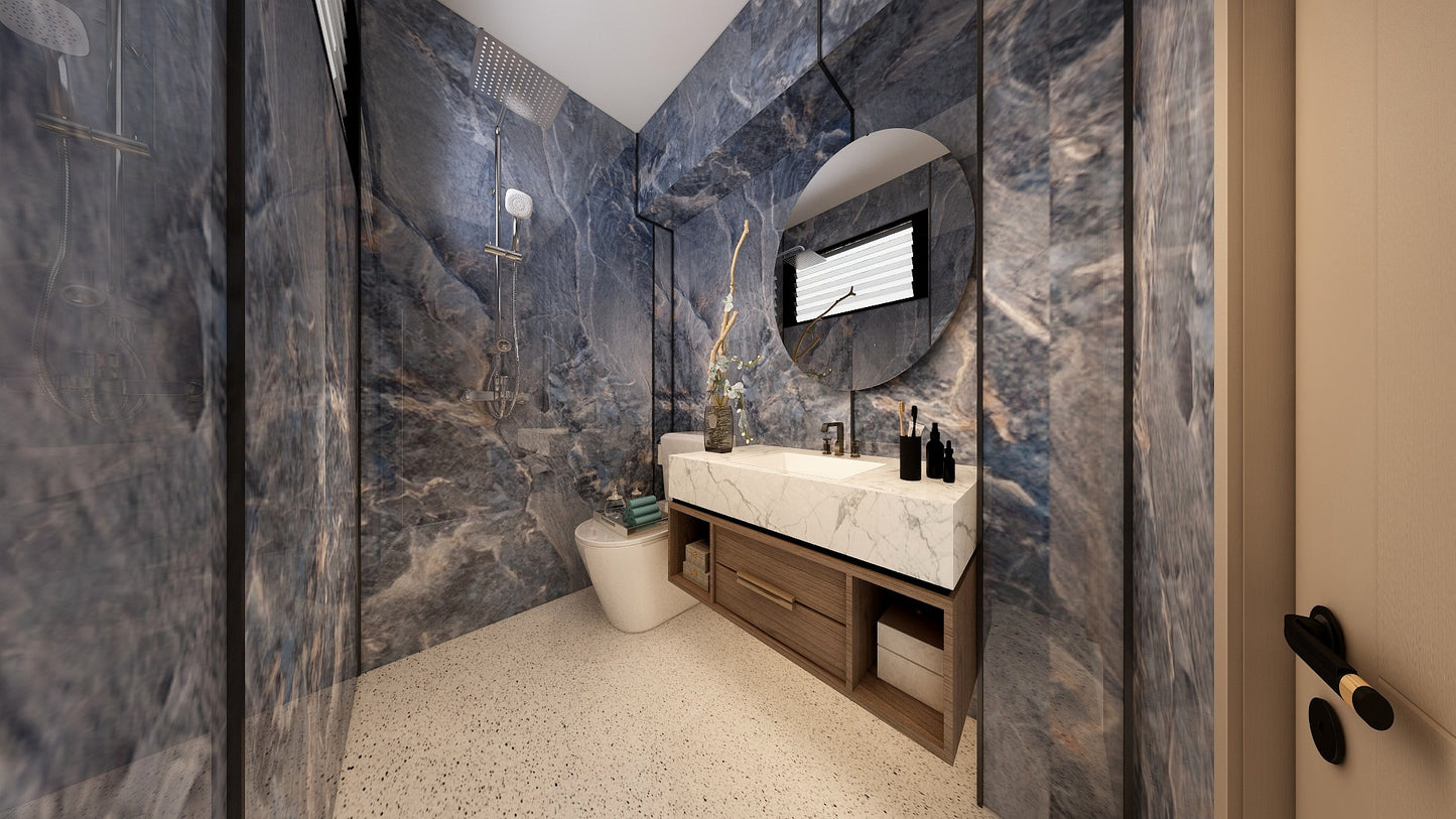 TW5080 Cerulean | Resale HDB Bathroom Makeover