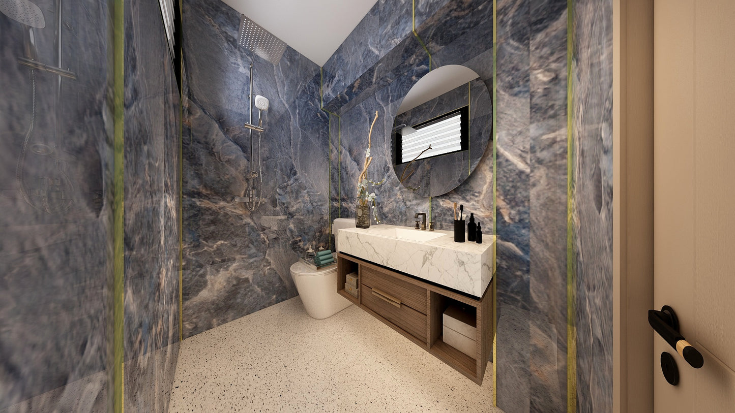 TW5080 Cerulean | Resale HDB Bathroom Makeover