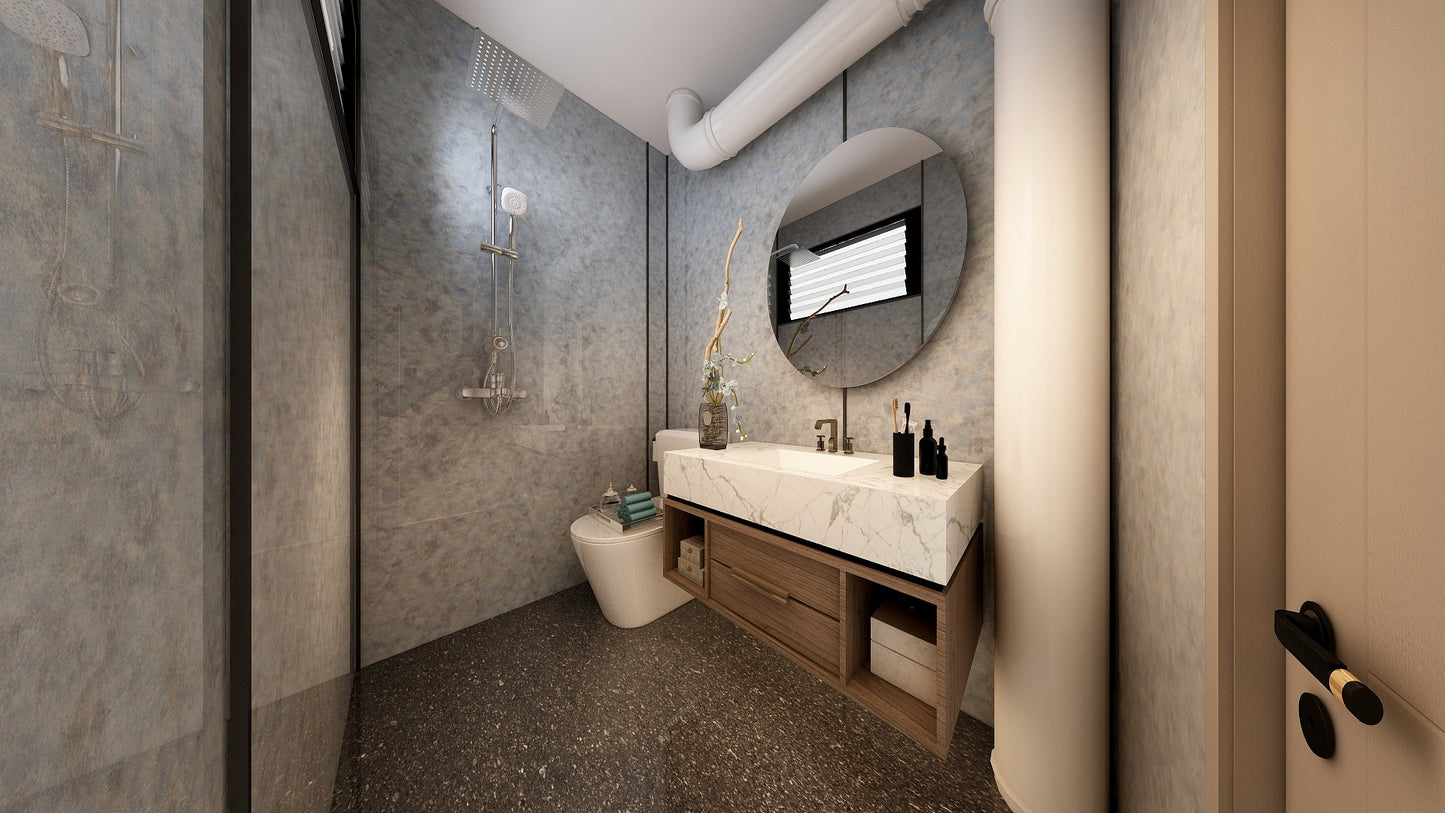 TW5090 Minerals | Resale HDB Bathroom Makeover