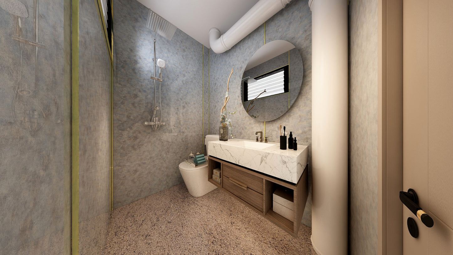 TW5090 Minerals | Resale HDB Bathroom Makeover