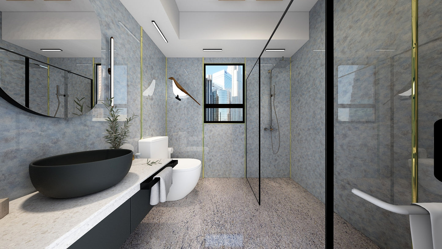 TW5090 Minerals | HDB BTO Bathroom Makeover