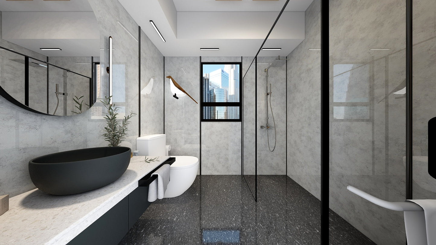 TW8080 Alpine | HDB BTO Bathroom Makeover