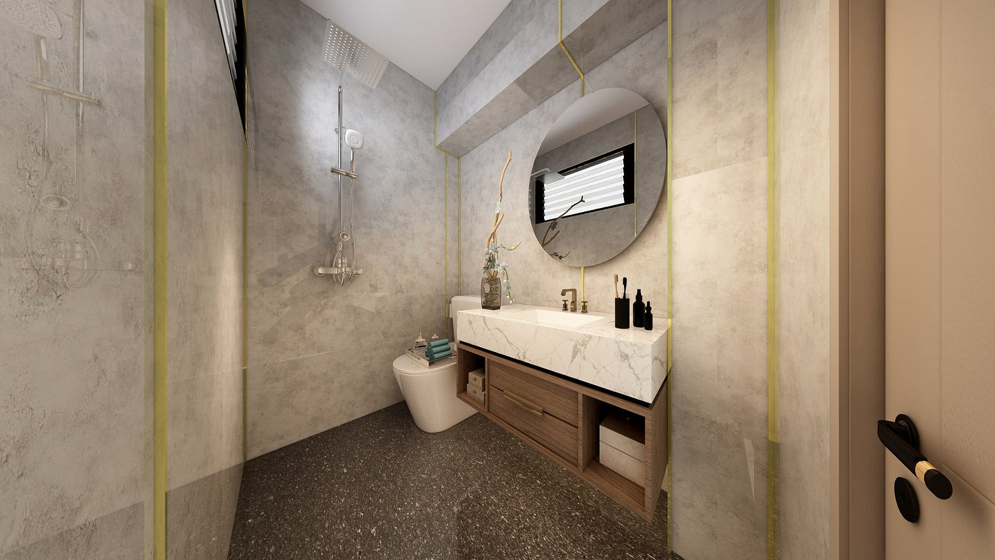 TW8080 Alpine | Resale HDB Bathroom Makeover