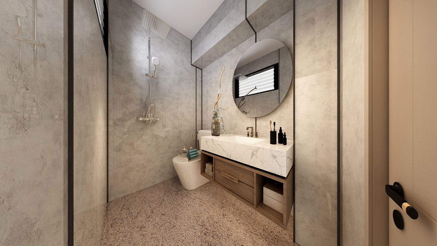 TW8080 Alpine | Resale HDB Bathroom Makeover