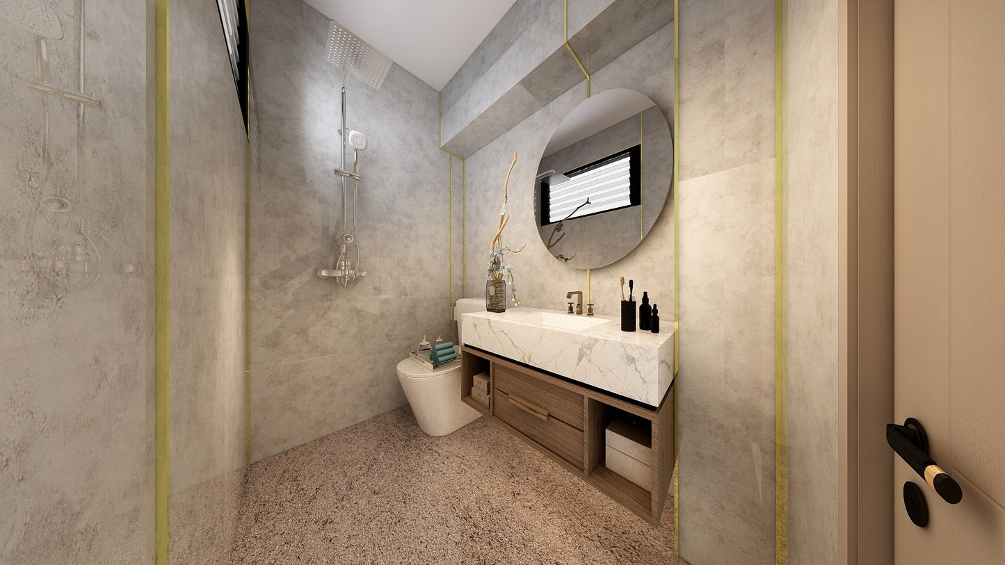 TW8080 Alpine | Resale HDB Bathroom Makeover