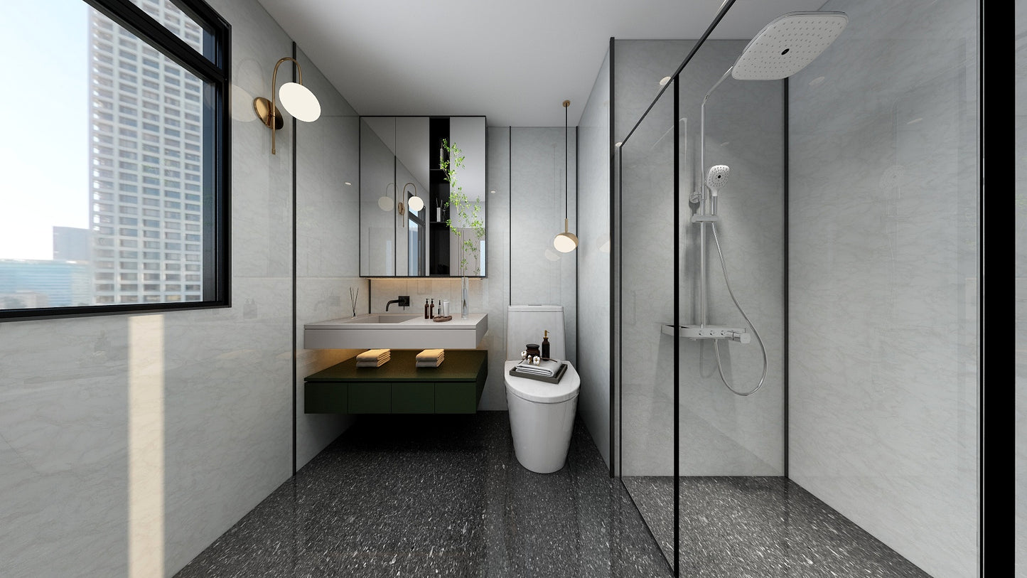 TW8120 White Peaks | Condo Bathroom Makeover