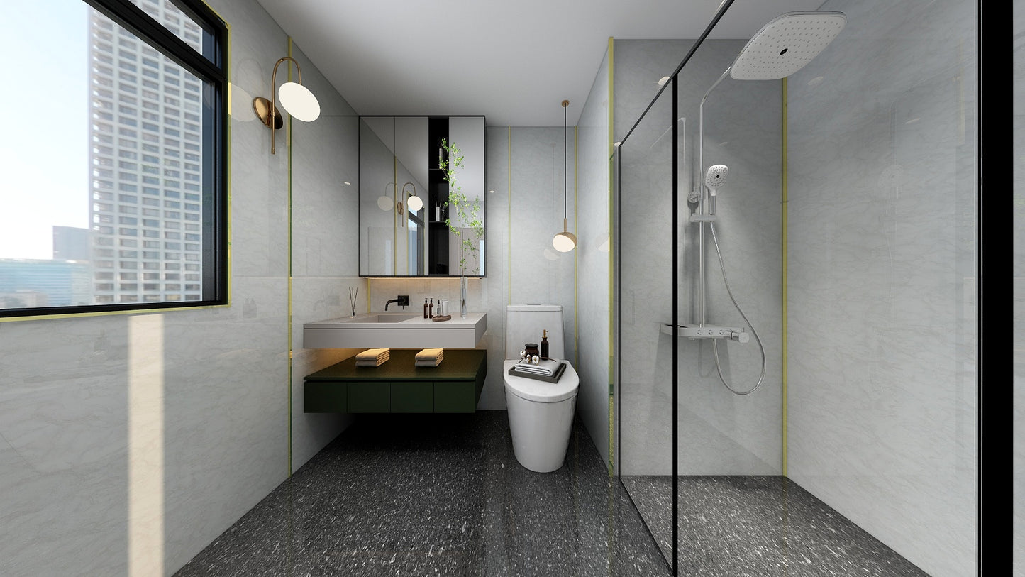 TW8120 White Peaks | Condo Bathroom Makeover