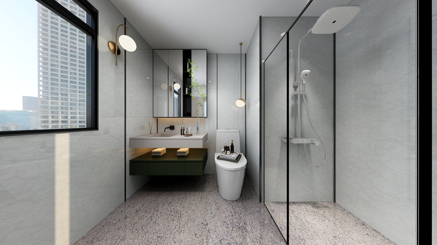 TW8120 White Peaks | Condo Bathroom Makeover