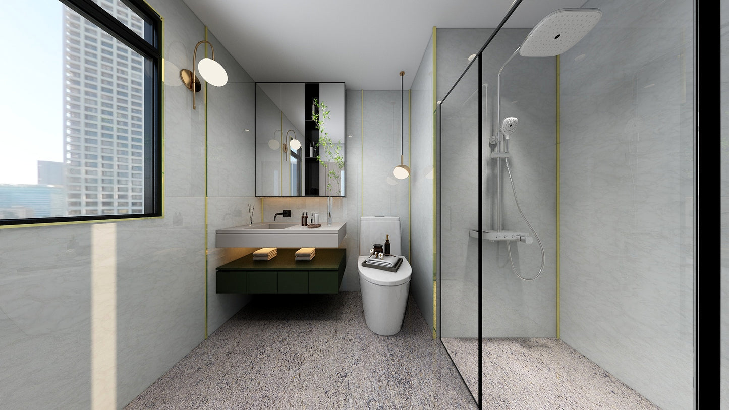 TW8120 White Peaks | Condo Bathroom Makeover