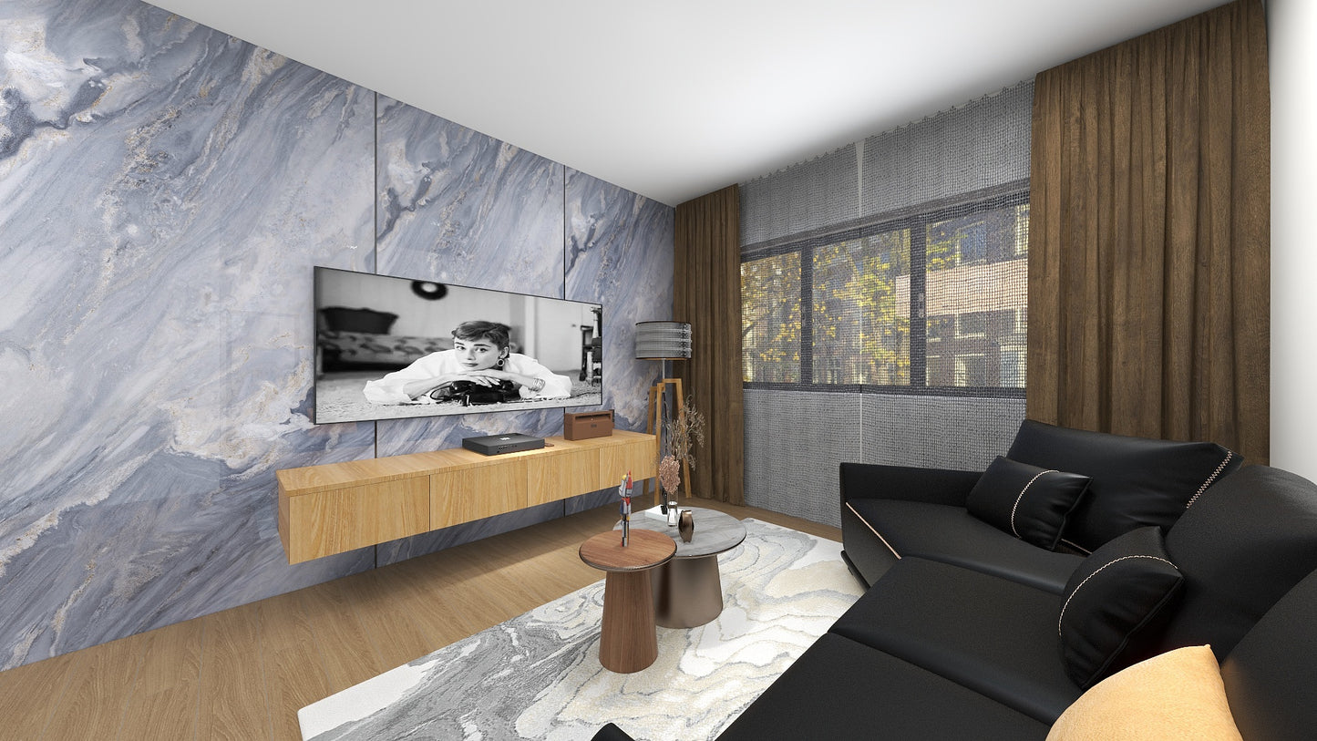 TW5070 Azure | Waterproof TV Console Set