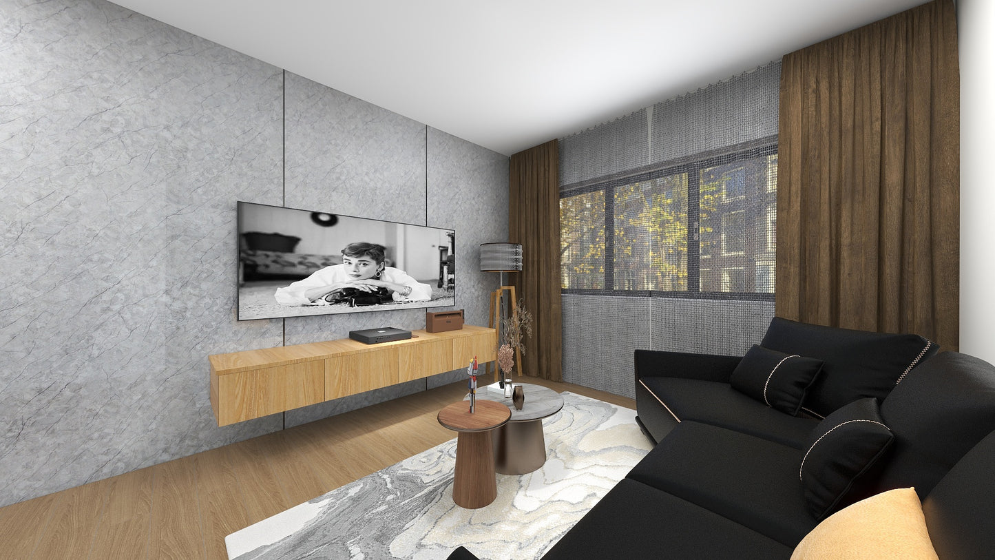 TW8110 Mount Grey | Waterproof TV Console Set
