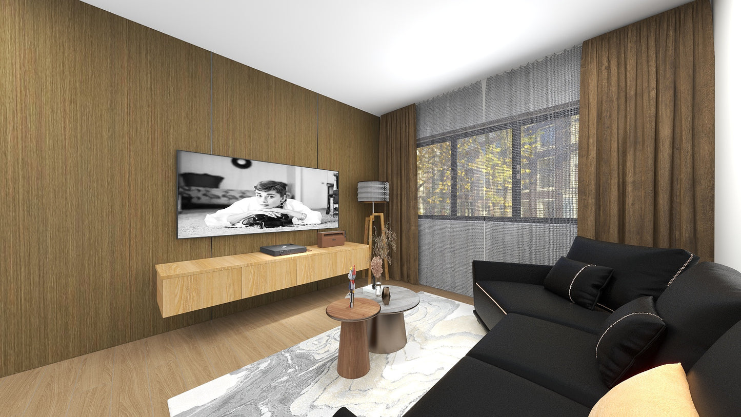 TW1020 Cherry | Waterproof TV Console Set