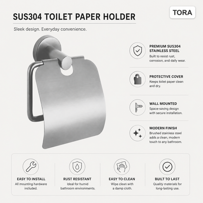 TORA SUS304 Toilet Paper Holder