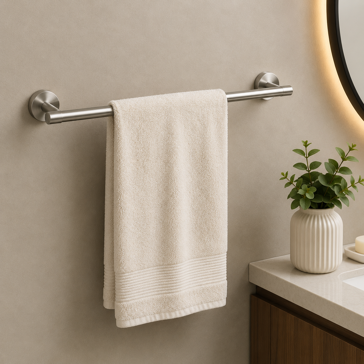 TORA Single Towel Bar 600mm