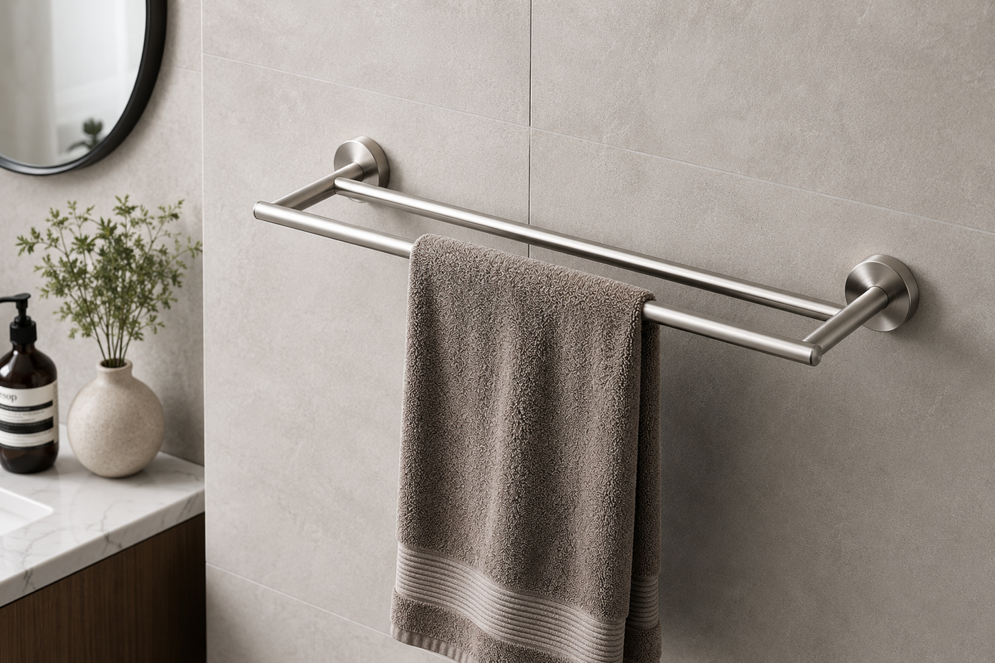 TORA Double Towel Bar 600mm