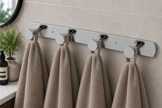 TORA 4-Hook Robe Hook Rail