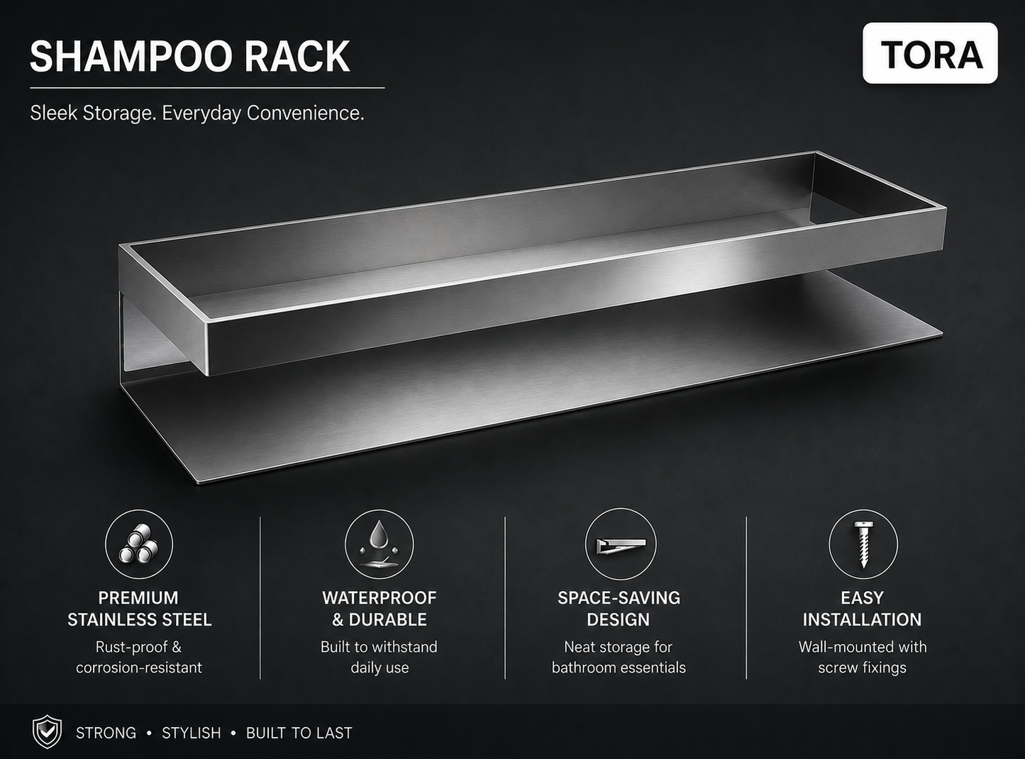 TORA SUS304 Shampoo Rack