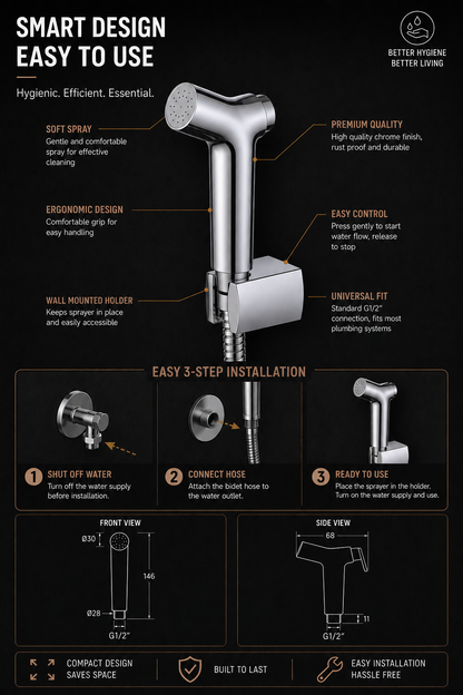 TORA Bidet Spray Set