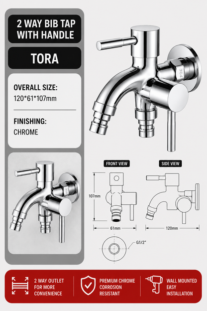 TORA 2-Way Bib Tap with Handle