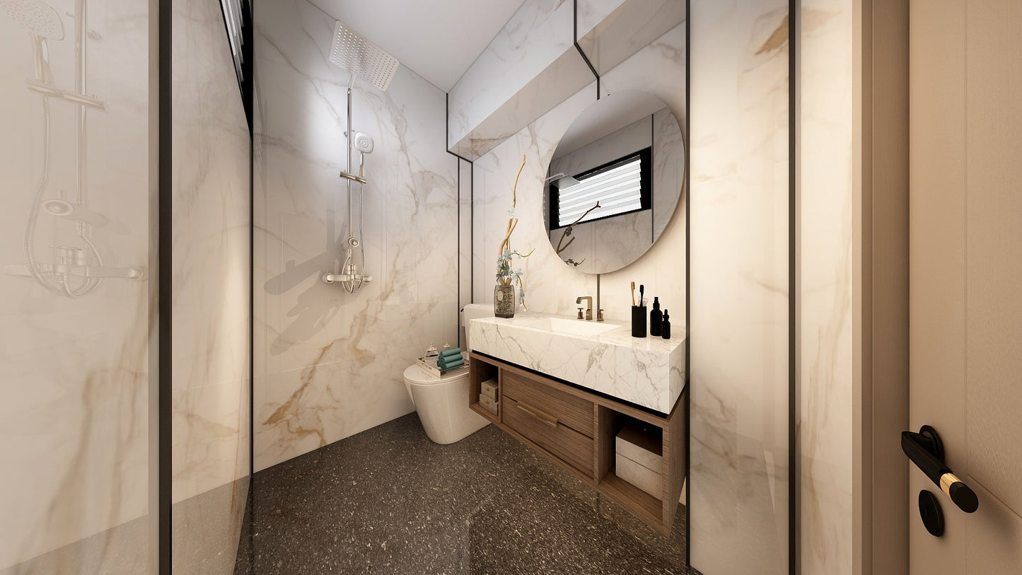 TW5100 Frosty Hills | Resale HDB Bathroom Makeover