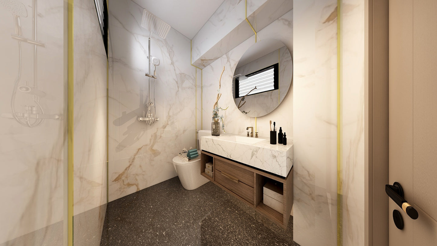 TW5100 Frosty Hills | Resale HDB Bathroom Makeover