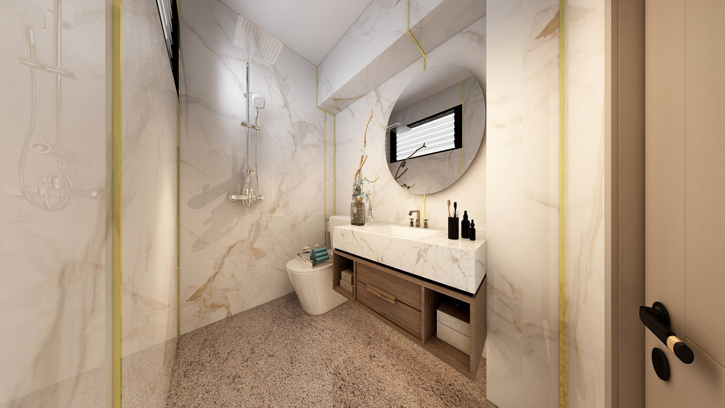 TW5100 Frosty Hills | Resale HDB Bathroom Makeover