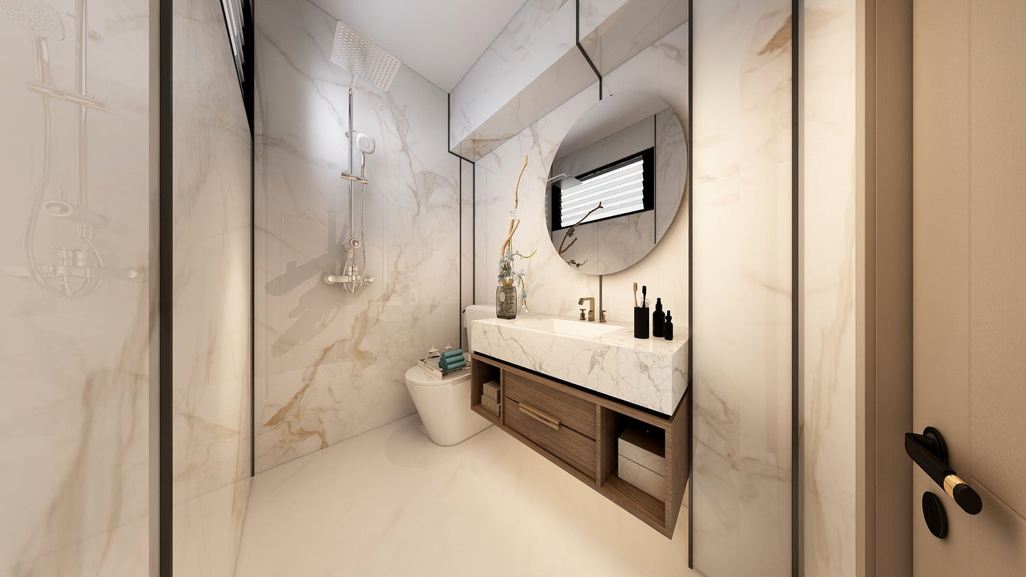 TW5100 Frosty Hills | Resale HDB Bathroom Makeover