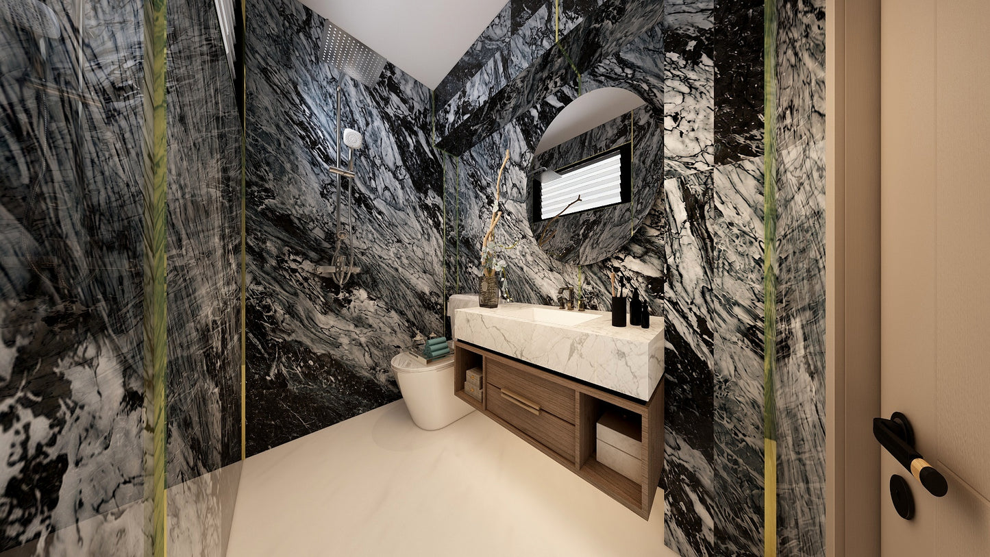 TW5110 Obsidian Ridge | Resale HDB Bathroom Makeover