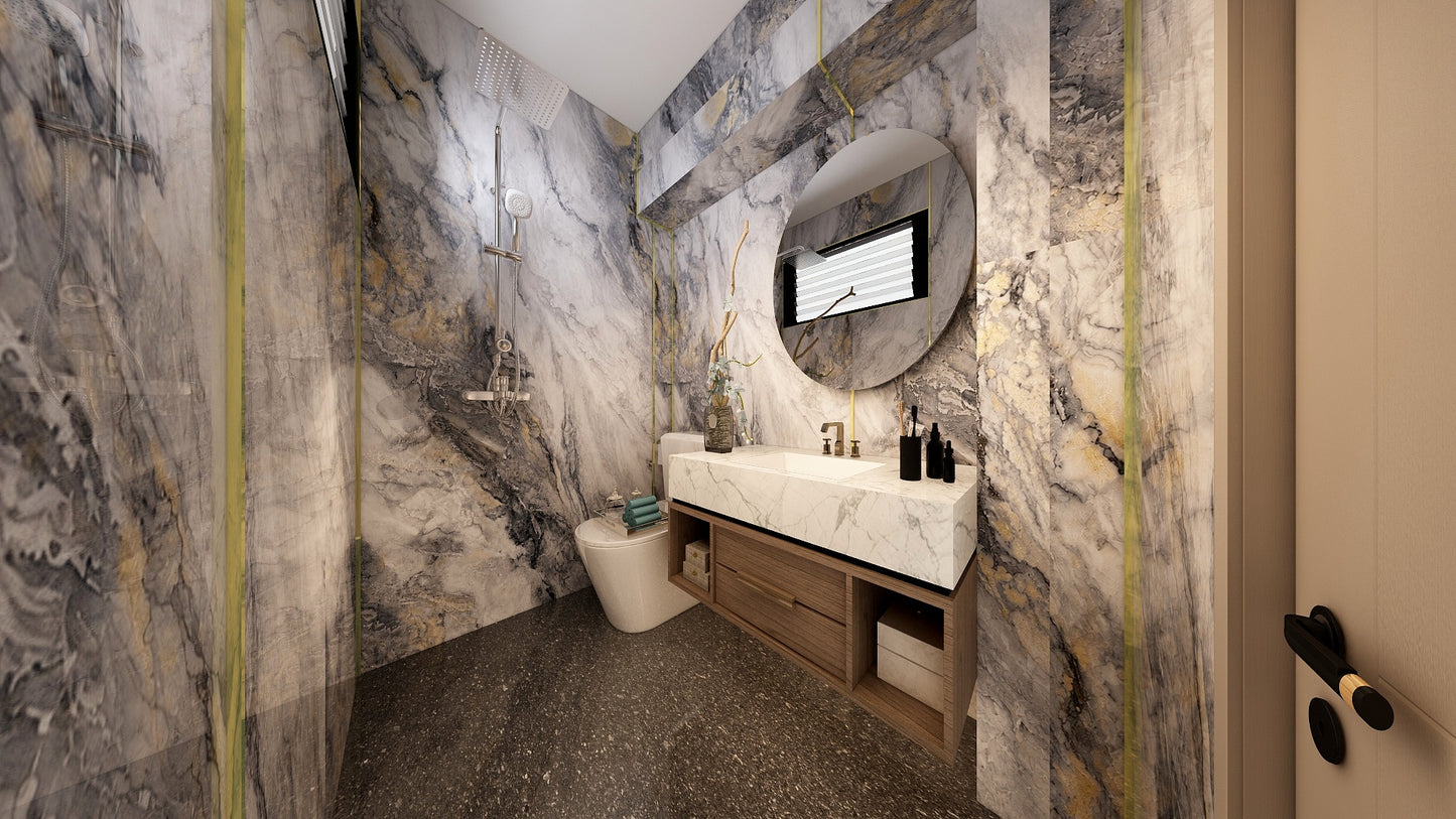 TW5140 Sliver Cascade | Resale HDB Bathroom Makeover