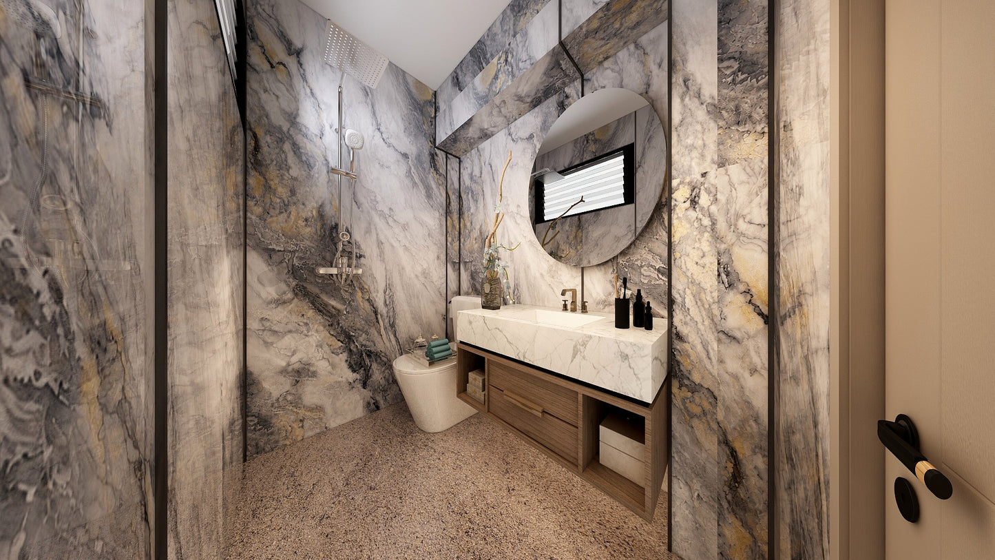 TW5140 Sliver Cascade | Resale HDB Bathroom Makeover