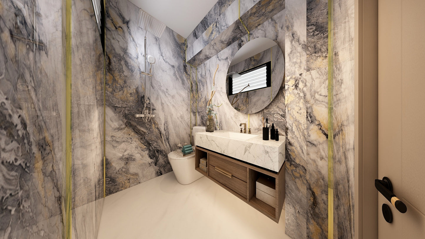TW5140 Sliver Cascade | Resale HDB Bathroom Makeover