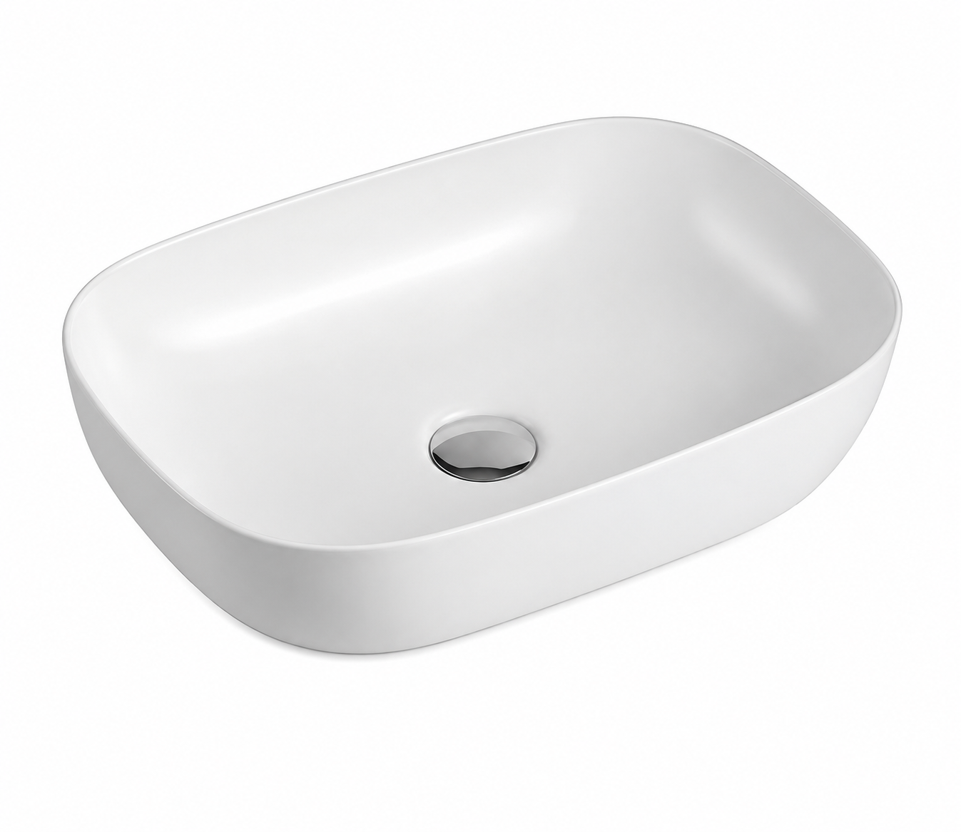 White Top Mount Countertop Basin 460x325mm