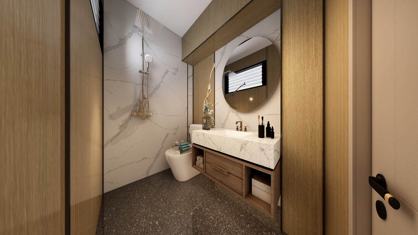 Design + | TW1020 + TW5020 | Resale HDB Bathroom