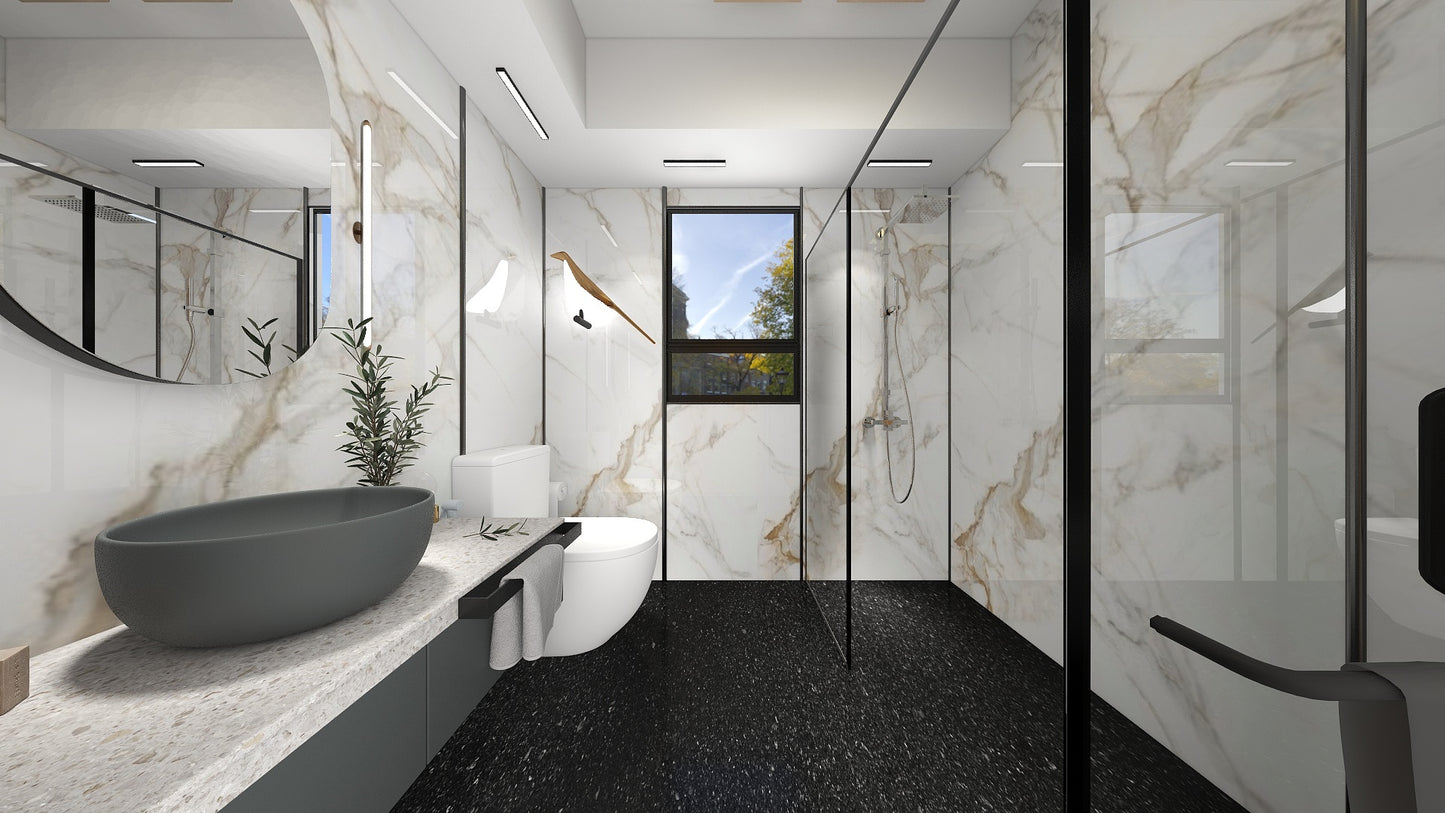 TW5100 Frosty Hills | HDB BTO Bathroom Makeover